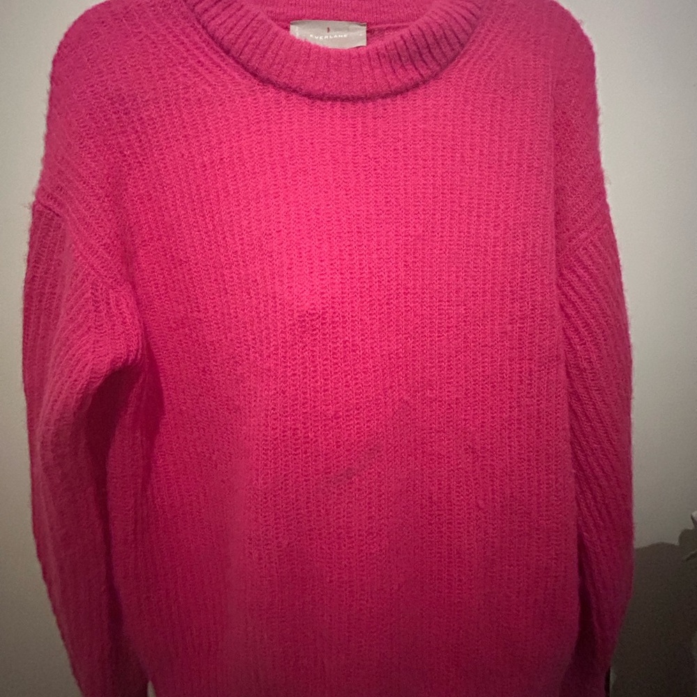 Everlane  Pink Crew Neck Sweater